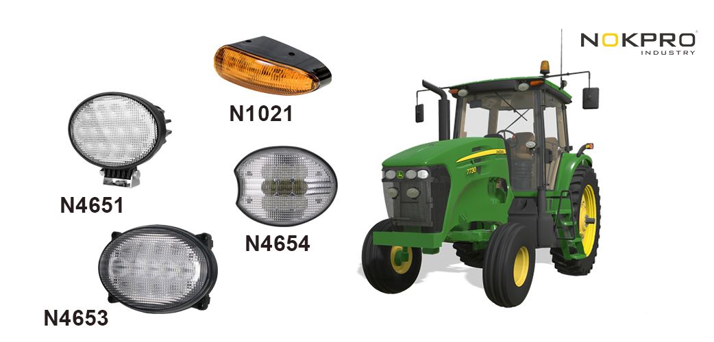 6Complete John Deere 7020-7030 Series LED Light Kit-nokpro light.jpg